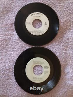 ELVIS PRESLEY RARE ROUSTABOUT PROMO AND MY BOY GRAY LABEL 45s NEAR MINT-MINT LT2