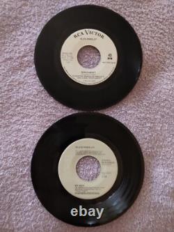 ELVIS PRESLEY RARE ROUSTABOUT PROMO AND MY BOY GRAY LABEL 45s NEAR MINT-MINT LT2