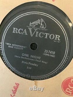 ELVIS PRESLEY Rare 78rpm RCA 20-7410 ONE NIGHT & I GOT STUNG From 1958 EX