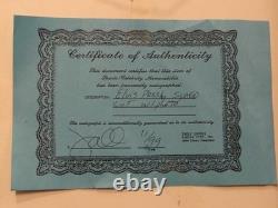 ELVIS PRESLEY Rare Signed Autographed Cut with COA Matted And Framed 16x11
