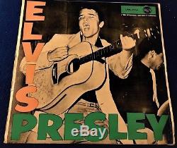 ELVIS PRESLEY S/T debut LP LPM-1254'56 RARE German Press PINK GREEN clean