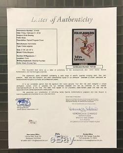 ELVIS PRESLEY Signed 5x8 Program Autographed Framed 9.5x16 JSA LOA VERY RARE