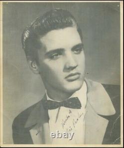 ELVIS PRESLEY Signed Autographed Black and White Photo 1954-55 SUN 2 COA -RARE