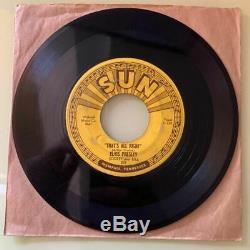 ELVIS PRESLEY That's All Right, Sun Records, 1st, #209, RARE ROCKABILLY 45