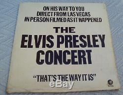 ELVIS PRESLEY That`s The Way It Is MEGA RARE UK Theater Kit LP 1971