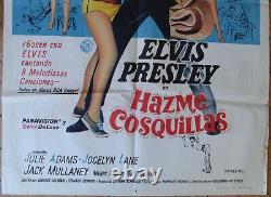 ELVIS PRESLEY Tickle Me 1SH MOVIE POSTER Rare ED. 1965 Hazme Cosquillas
