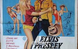ELVIS PRESLEY Tickle Me 1SH MOVIE POSTER Rare ED. 1965 Hazme Cosquillas