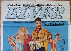 ELVIS PRESLEY Tickle Me 1SH MOVIE POSTER Rare ED. 1965 Hazme Cosquillas
