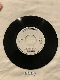 ELVIS PRESLEY VERY RARE ORIGINAL- PROMO, 45 VIVA LAS VEGAS with Jacket