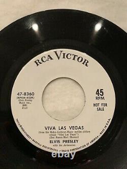 ELVIS PRESLEY VERY RARE ORIGINAL- PROMO, 45 VIVA LAS VEGAS with Jacket