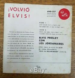 ELVIS PRESLEY Volvio ELVIS RARE URUGUAY PS EP 7 45