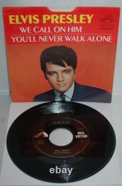 ELVIS PRESLEY We Call On Him You'll Never Walk Alone RCA 47-9600 Hollywood RARE
