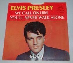 ELVIS PRESLEY We Call On Him You'll Never Walk Alone RCA 47-9600 Hollywood RARE