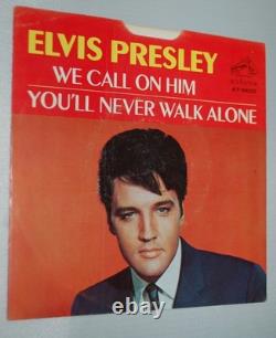 ELVIS PRESLEY We Call On Him You'll Never Walk Alone RCA 47-9600 Hollywood RARE