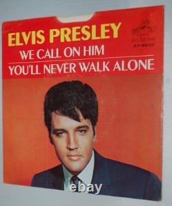ELVIS PRESLEY We Call On Him You'll Never Walk Alone RCA 47-9600 Hollywood RARE