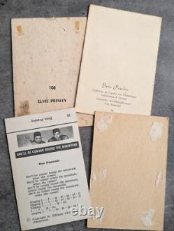 ELVIS PRESLEY cards 4x Maple Leaf chewing gum etc. Rare 50S SIXTIES