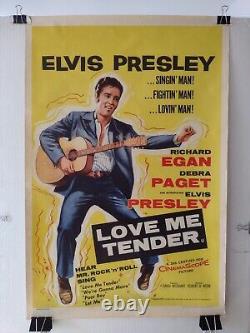 ELVIS PRESLEY in Love Me Tender ORIGINAL UK Double Crown Poster 1956 VERY RARE