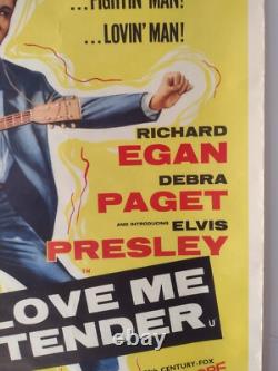 ELVIS PRESLEY in Love Me Tender ORIGINAL UK Double Crown Poster 1956 VERY RARE