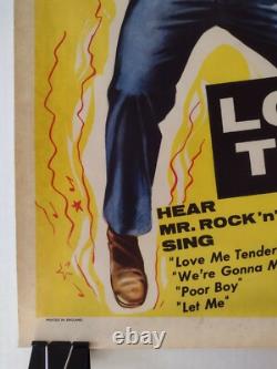ELVIS PRESLEY in Love Me Tender ORIGINAL UK Double Crown Poster 1956 VERY RARE