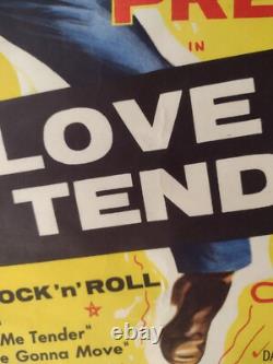 ELVIS PRESLEY in Love Me Tender ORIGINAL UK Double Crown Poster 1956 VERY RARE