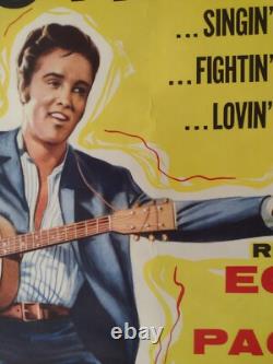 ELVIS PRESLEY in Love Me Tender ORIGINAL UK Double Crown Poster 1956 VERY RARE