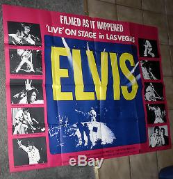 ELVIS PRESLEY original RARE 1971 30x40 Quad movie poster THAT'S THE WAY IT IS