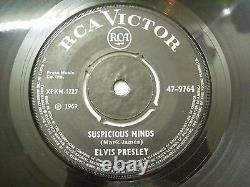 ELVIS PRESLEY suspicious minds/you'll think of me RARE SINGLE 7 INDIA INDIAN EX