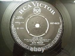 ELVIS PRESLEY teddy bear/loving you 1966 RARE SINGLE 7 45 RPM INDIA INDIAN VG+