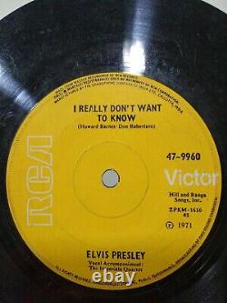 ELVIS PRESLEY there goes everything/I really don't want RARE SINGLE INDIA VG+