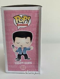 ELVIS Presley Funko Pop 02 1950s Vaulted Rare with Hard Plastic Protector Case