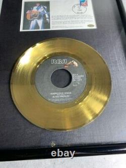 EXTREMELY RARE Limited Edition 122/1969 Elvis Presley 24k Gold Record Set