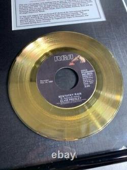 EXTREMELY RARE Limited Edition 122/1969 Elvis Presley 24k Gold Record Set