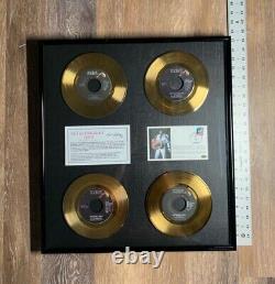 EXTREMELY RARE Limited Edition 122/1969 Elvis Presley 24k Gold Record Set