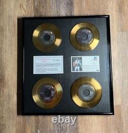 EXTREMELY RARE Limited Edition 122/1969 Elvis Presley 24k Gold Record Set