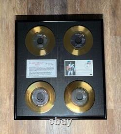 EXTREMELY RARE Limited Edition 122/1969 Elvis Presley 24k Gold Record Set