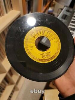 Elvis Blue Moon Of Kentucky/That's All Right 45 OG Misprint Push Marks Rare