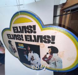 Elvis! Elvis! Elvis! Hanging Store Display 1974 Rare- Stains & Wear, See Clip/pics