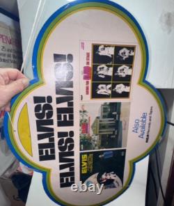 Elvis! Elvis! Elvis! Hanging Store Display 1974 Rare- Stains & Wear, See Clip/pics
