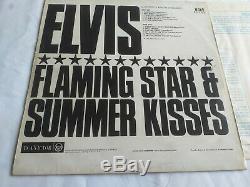 Elvis Flaming Star Summer Kisses orange label mega rare vinyl record