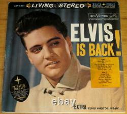 Elvis Is Back LSP-2231 1st press U. S. Living Stereo 1S/1S with MEGA RARE sticker