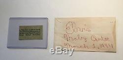Elvis March 1 1974 Tulsa Ticket With Envelope RARE Oral Roberts University