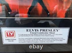 Elvis PresleyUncut Lenticular SheetTV Guide 2002Ltd ED XX/100Super RARE