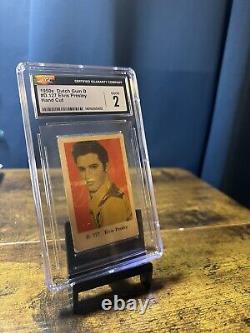 Elvis Presley 1950s Dutch Gum D #D. 127 Elvis Presley Hand Cut Card