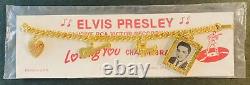 Elvis Presley 1956 Charm Bracelet Gold Tone Jewelry Original Mint SEALED RARE