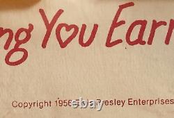 Elvis Presley 1956 Earrings Loving You Gold Tone Jewelry Orig Mint SEALED RARE