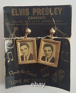 Elvis Presley 1956 Earrings On Original Card EPE Super Rare