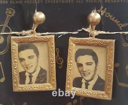 Elvis Presley 1956 Earrings On Original Card EPE Super Rare