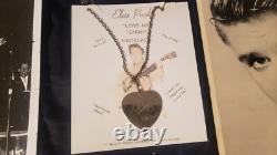 Elvis Presley 1956 Rare Love Me Tender Necklace W Pins W Photos Vintage 1950