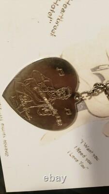 Elvis Presley 1956 Rare Love Me Tender Necklace W Pins W Photos Vintage 1950
