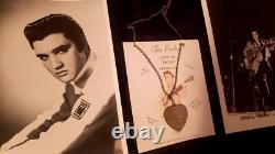 Elvis Presley 1956 Rare Love Me Tender Necklace W Pins W Photos Vintage 1950